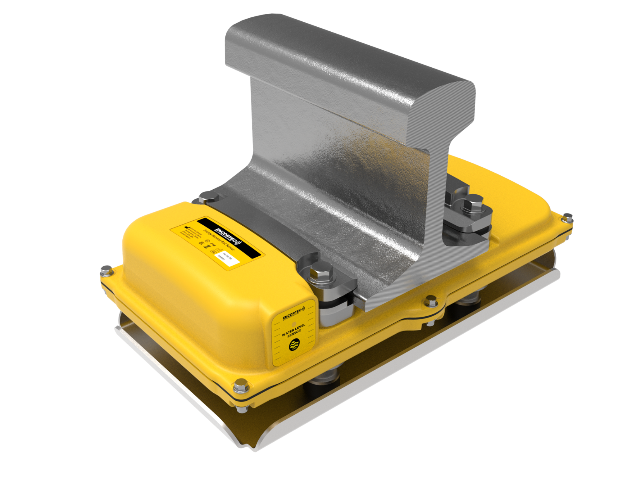 Self-powered rail track monitoring device